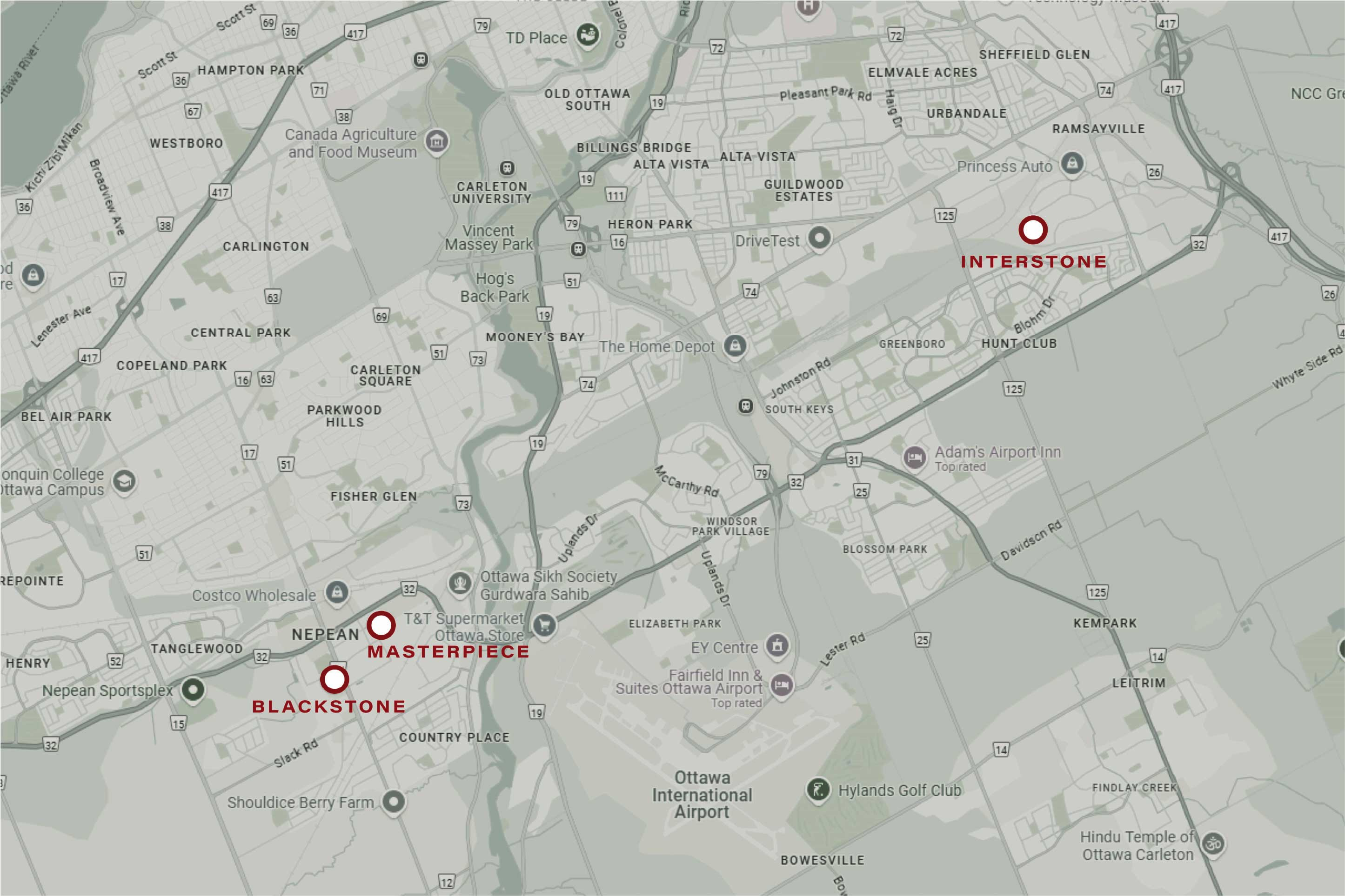 Map of the area