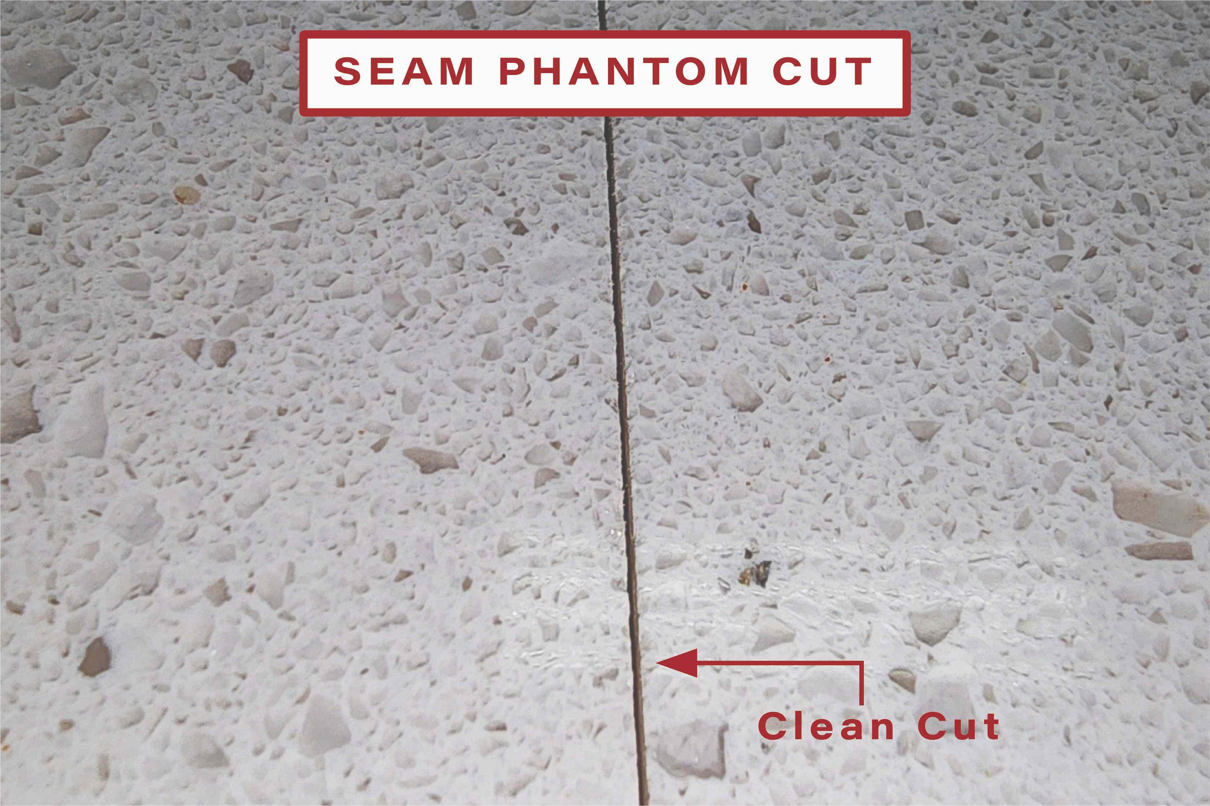 no micro chipping with seam phantom technique