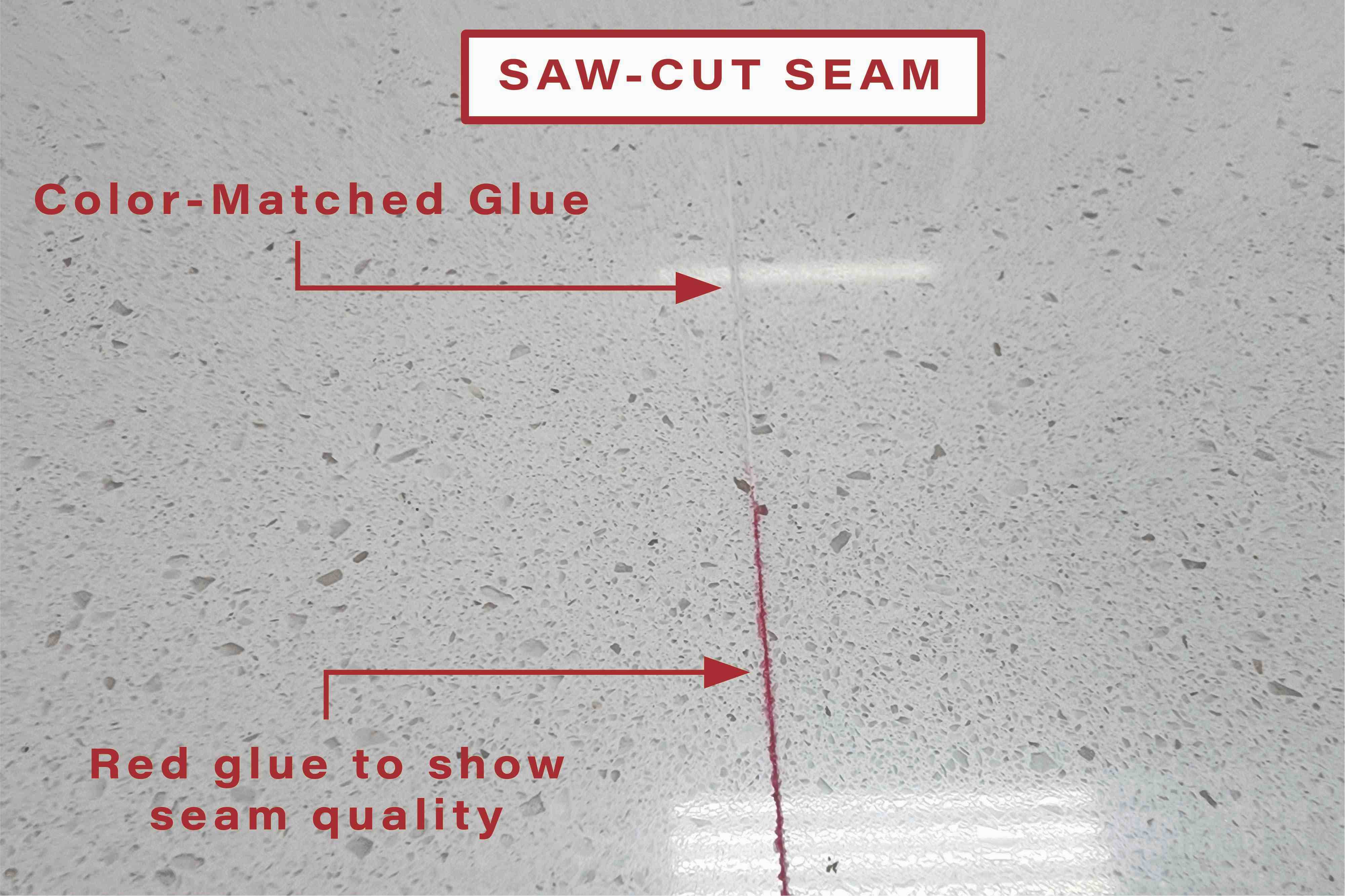 seam example - saw cut